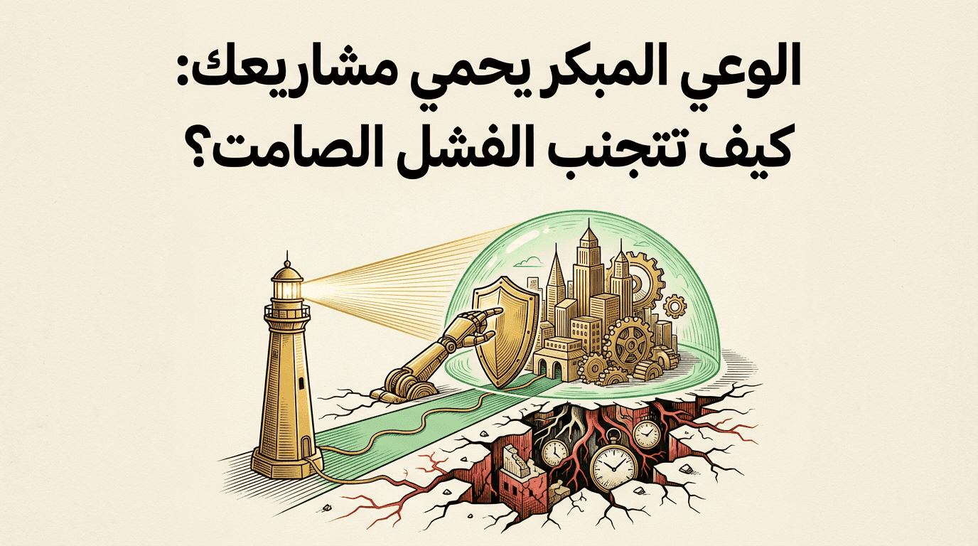 الوعي المبكر يحمي مشاريعك: كيف تتجنب الفشل الصامت؟